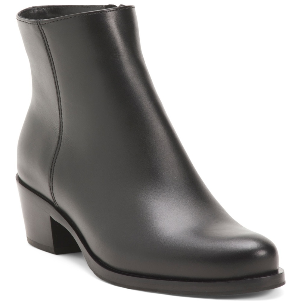 La Canadienne Pisa Black Leather Ankle Bootie Made In Canada Size 8.5 NWOB $498 - Picture 8 of 9
